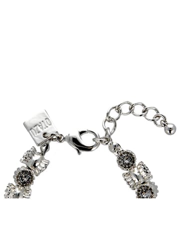 Otazu Verzilverde armband met Swarovski kristallen