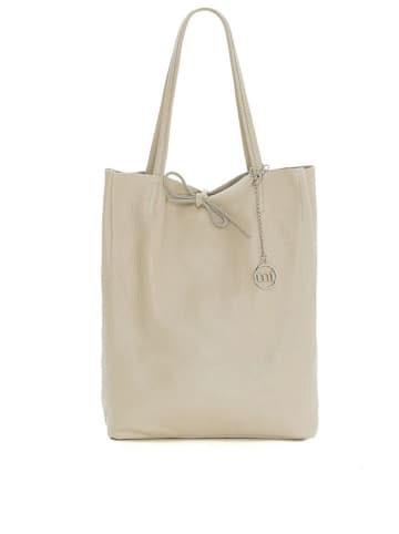 Mia Tomazzi Leder-Schultertasche in Beige - (B)50 x (H)10 x (T)40 cm