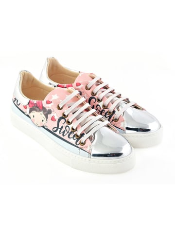 Goby Sneakers lichtroze/lichtblauw/meerkleurig