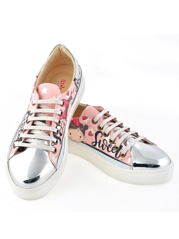 Goby Sneakers lichtroze/lichtblauw/meerkleurig