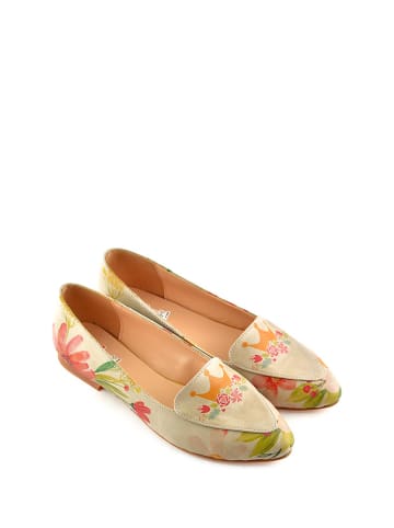 Goby Ballerinas in Beige/ Bunt