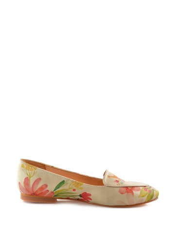 Goby Ballerinas in Beige/ Bunt