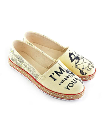 Goby Espadrilles beige/zwart