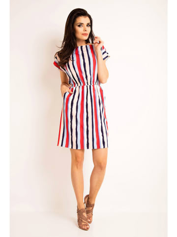 Awama Kleid in Rot/ Bunt