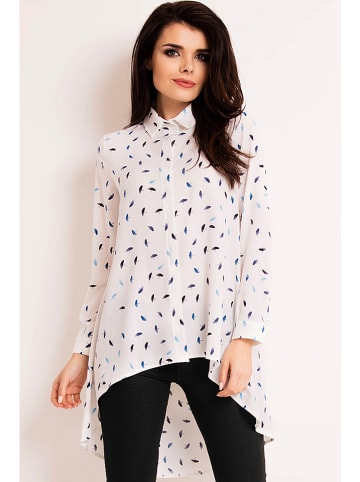 INFINITE YOU Blouse wit/blauw