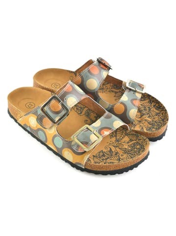 Calceo Slippers groen/meerkleurig