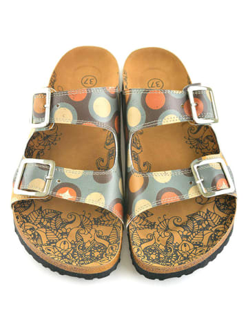 Calceo Slippers groen/meerkleurig