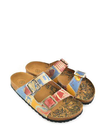 Calceo Slippers geel/meerkleurig