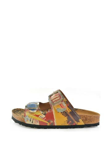 Calceo Slippers geel/meerkleurig