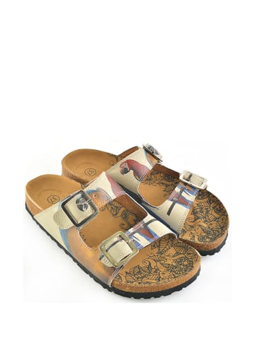 Calceo Slippers beige/meerkleurig