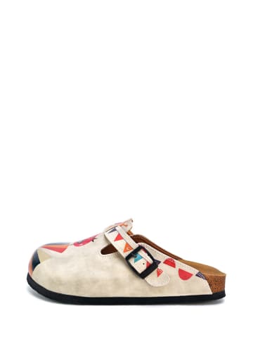 Calceo Clogs lichtroze/meerkleurig