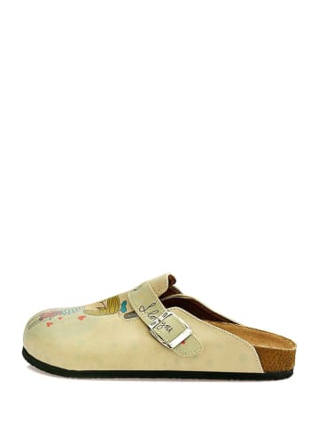 Calceo Clogs beige/meerkleurig