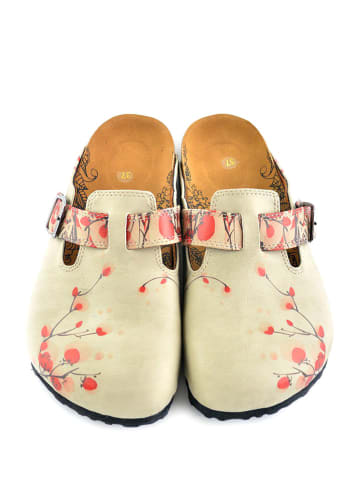 Calceo Clogs beige/roze