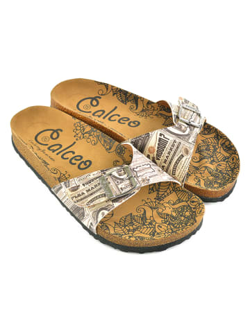 Calceo Pantoletten in Beige