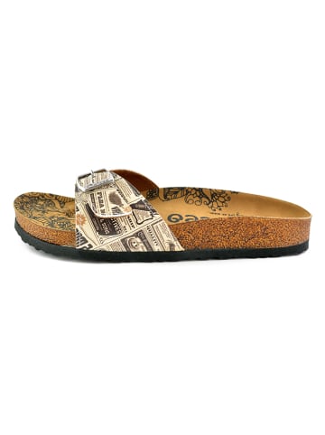 Calceo Pantoletten in Beige