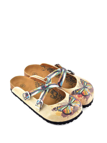 Calceo Clogs beige/meerkleurig