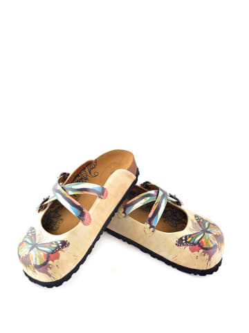 Calceo Clogs beige/meerkleurig