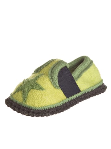 kitz-pichler Pantoffels "Bobby - Ster" lichtgroen