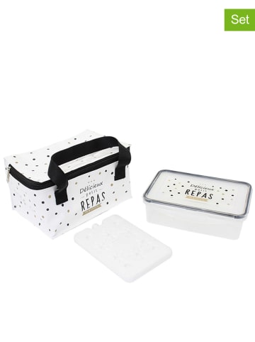 COOK CONCEPT 3-delige lunchset wit/zwart