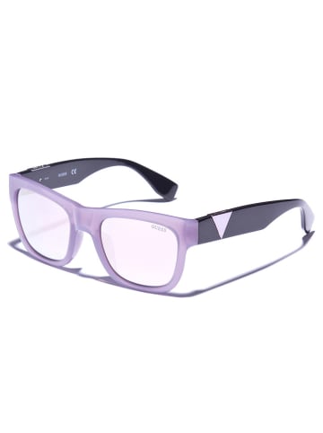 Guess Damskie okulary przeciwsłoneczne w kolorze fioletowo-czarno-jasnoróżowym