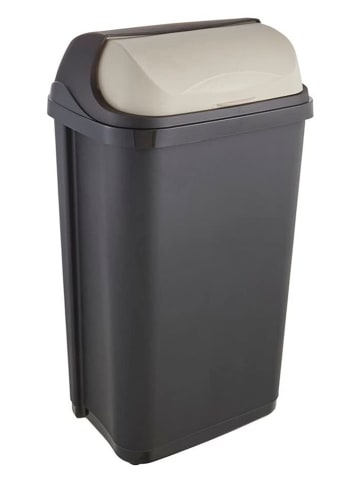 Joybos Afvalbak met klapdeksel grijs - 50 l