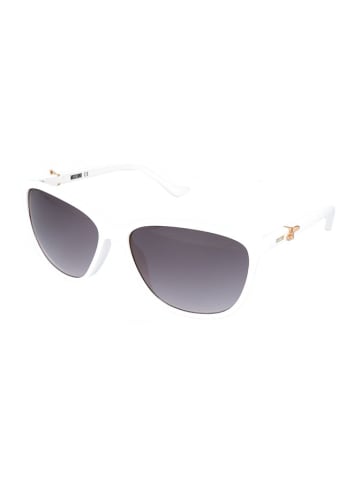 Moschino Damskie okulary przeciwsłoneczne w kolorze szaro-białym