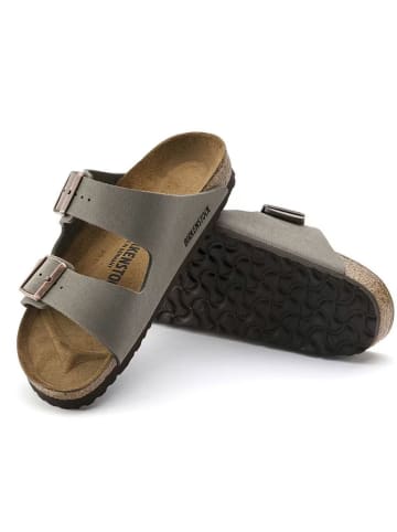 Birkenstock Pantoletten in Grau/ Grau