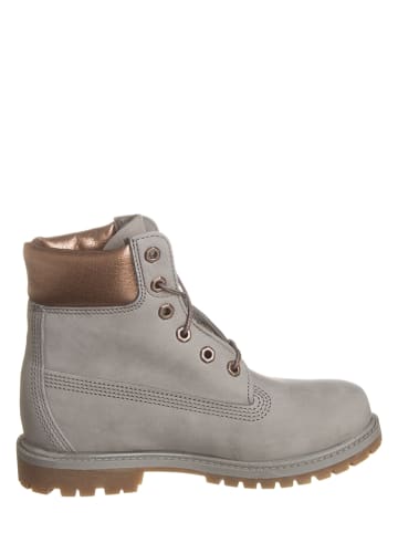 Timberland Leder-Boots in Grau