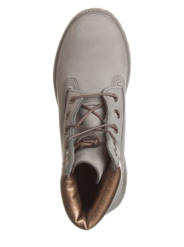 Timberland Leder-Boots in Grau