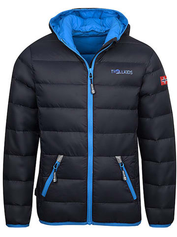 Trollkids Donsjas "Dovrefjell" antraciet/blauw