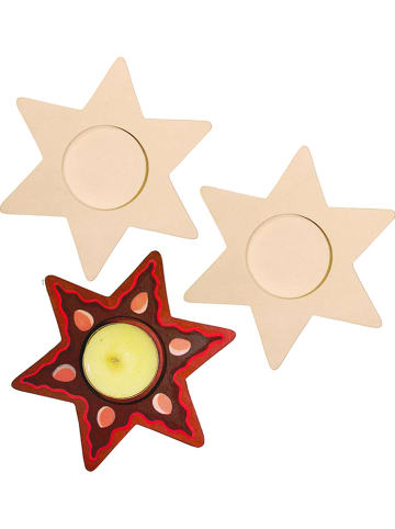 SUNNYSUE 3-delige set: theelichthouders "Sterren" - vanaf 3 jaar