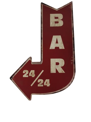 Anticline Decoratief bord "Bar" rood - (B)38 x (H)60 cm