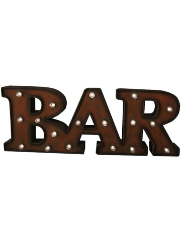 Anticline Dekoracyjny szyld "Bar" w kolorze rdzawym - 48 x 18 cm