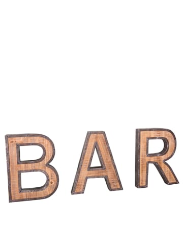 Anticline Dekoracyjna figurka "Bar" w kolorze jasnobrązoym - wys. 38,5 cm