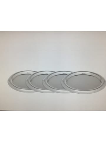 Steel-Function Podkładki (4 szt.) w kolorze srebrnym - Ø 10 cm