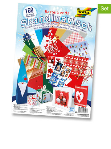 folia PAPER 169-delige knutselset "Scandinavische Kerstmis" meerkleurig