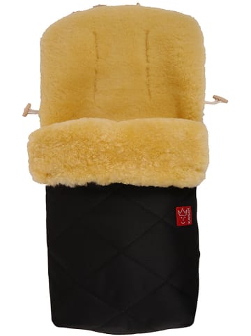 Kaiser Naturfellprodukte Voetenzak met lamsvacht "Natty" zwart - (L)85 x (B)45 cm
