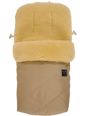Kaiser Naturfellprodukte Lammfell-Fußsack "Natty" in Sand - (L)85 x (B)45 cm