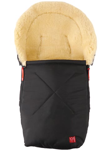 Kaiser Naturfellprodukte Voetenzak met lamsvacht "Emmi" zwart - (L)80 x (B)37 cm