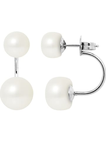 Pearline Perlen-Ohrstecker in Weiß