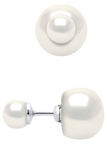 Pearline Zilveren oorstekers met parels