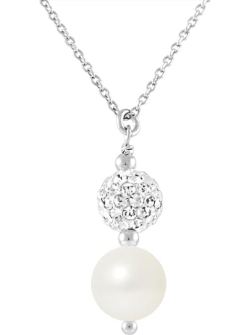 Pearl Addict Silber-Halskette mit Anhänger - (L)42 cm