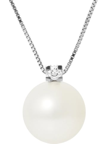 Pearl Addict Srebrny naszyjnik z zawieszką - dł. 42 cm