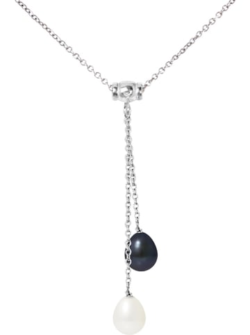 Mitzuko Silber-Halskette "Talisman" mit Perlen - (L)42 cm