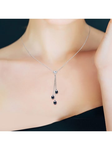 Mitzuko Zilveren ketting "Talisman" met parels - (L)42 cm