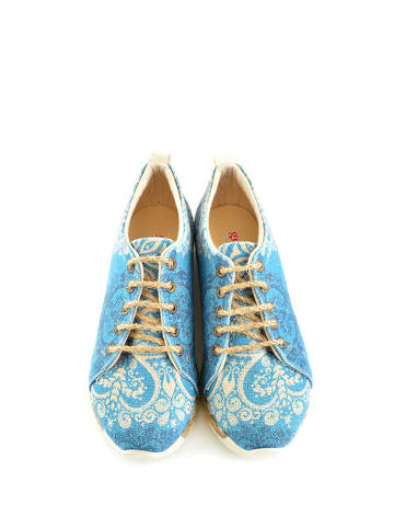 Goby Sneakers beige/blauw