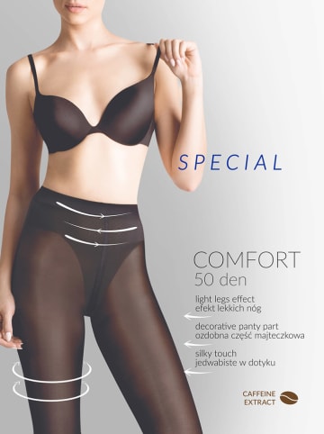Gabriella Panty "Comfort" zwart - 50 denier