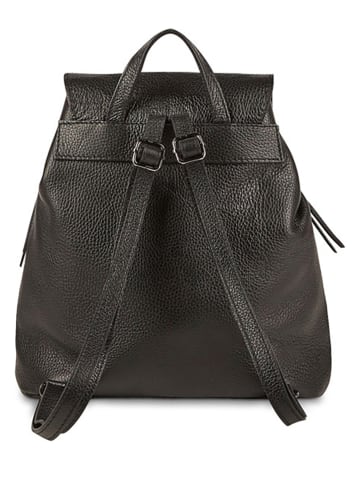 Christian Laurier Skórzany plecak "Roxy" w kolorze czarnym - 30 x 32 x 10 cm