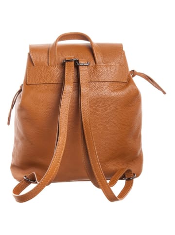 Christian Laurier Leren rugzak "Roxy" camel - (B)30 x (H)32 x (D)10 cm