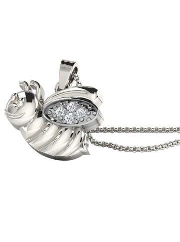 Diamant Vendôme Zilveren ketting met diamanten hanger - (L)40 cm